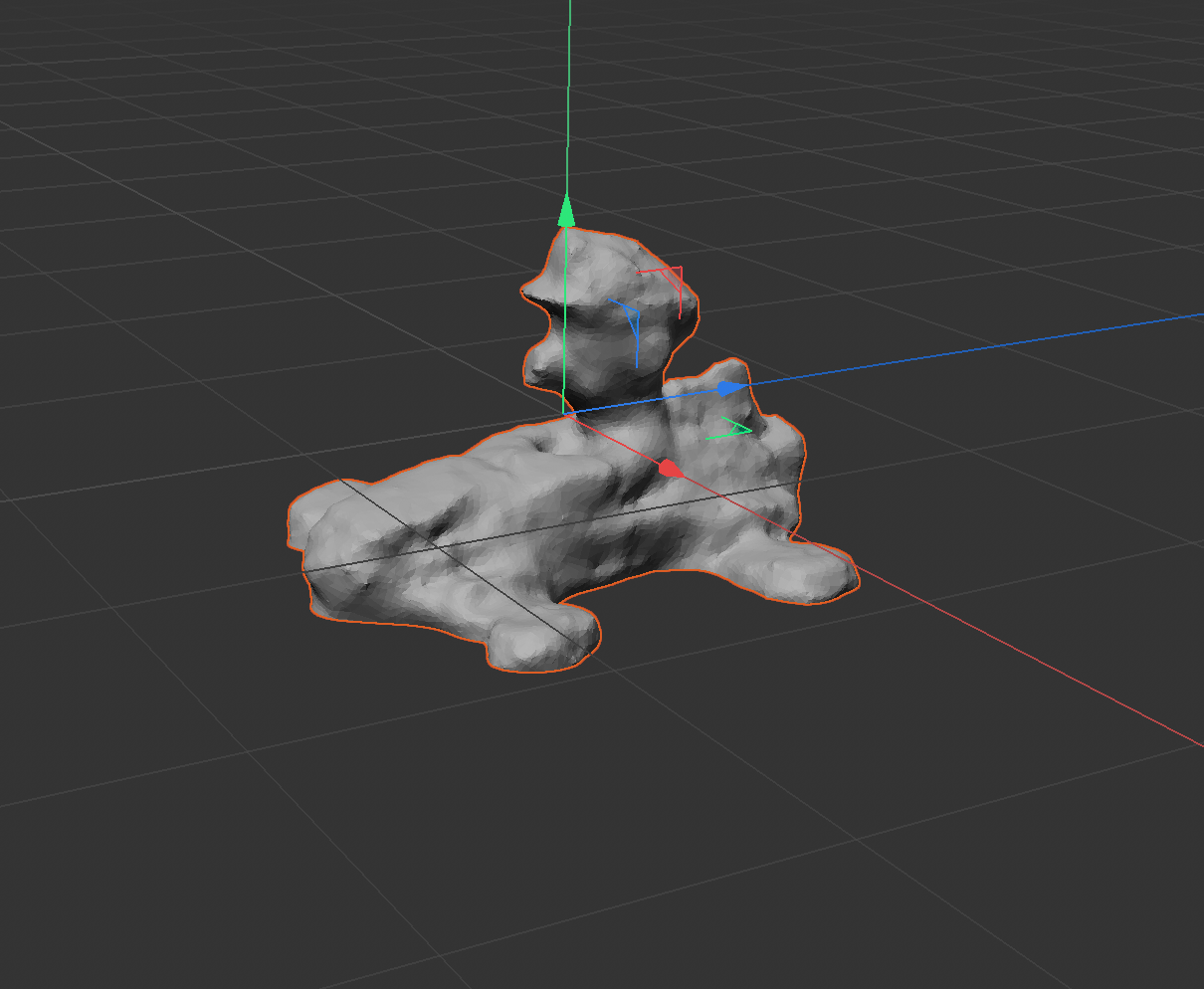 Display of the C4D of the Mario toys figure